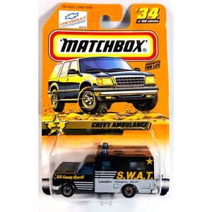 Matchbox 1998 Law & Order CHEVY AMBULANCE #34, New - See Pics/Description!